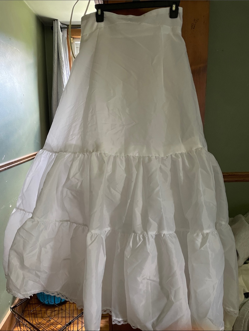 White Tiered petticoat underskirt For wedding dress - Classic Women's Skirt